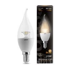 Лампа LED Candle Tailed Crystal clear 4W E14 2700K 104201104